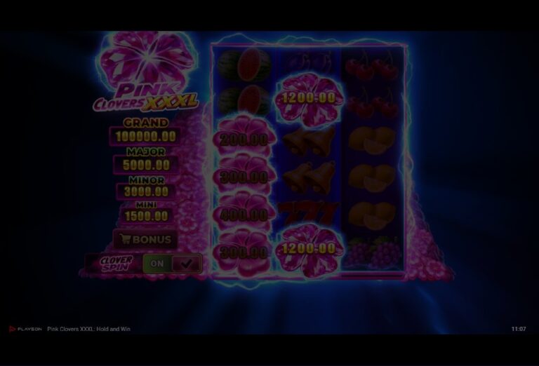 Screenshot 3 van Pink Clovers XXXL: Hold and Win